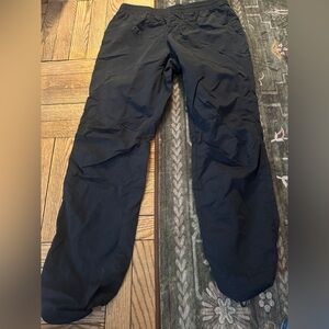 John Elliott Himalayan Nylon Pants Size 2 Black Jogger Drawstring Pant